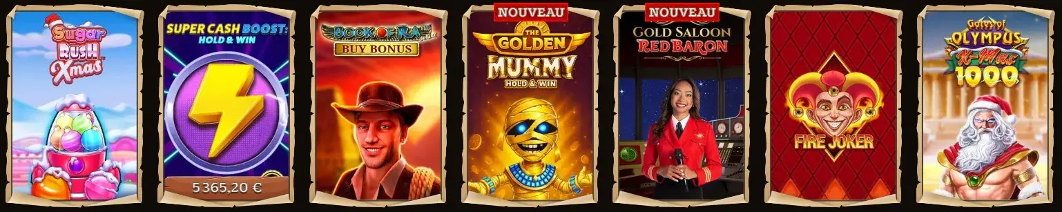 Lizaro Casino : machines à sous